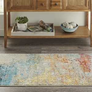 image:imageNourison Home Celestial Sealife 3 x 5 Area Rug  Easy Clean Non Shedding Bed Room Living Room Dining Room Kitchen 3 x 5Sealife