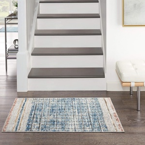 image:imageNourison Home Concerto Abstract IvoryGrey 3 x 5 Area Rug Easy Cleaning Non Shedding Bed Room Living Room Dining Room Kitchen 3x5Blue