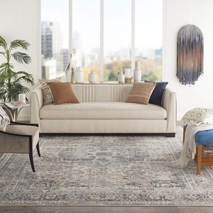 image:imageNourison Home Concerto Grey Ivory 3 x 5 Area Rug  Easy Clean Non Shedding Bed Room Living Room Dining Room Kitchen 3 x 5BeigeGrey