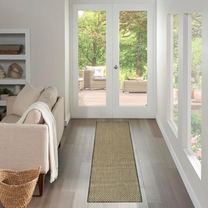 image:imageNourison Home Courtyard Ivory Silver 3 x 5 Oval Area Rug  Easy Clean Non Shedding Bed Room Living Room Dining Room Kitchen 3 x 5 OvalGreen