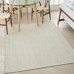 image:imageNourison Home Courtyard Ivory Silver 3 x 5 Oval Area Rug  Easy Clean Non Shedding Bed Room Living Room Dining Room Kitchen 3 x 5 OvalIvory Silver