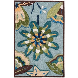 image:imageNourison Home Fantasy Aqua 19 x 29 Area Rug  Easy Clean Non Shedding Bed Room Living Room Dining Room Kitchen 2 x 3Aqua