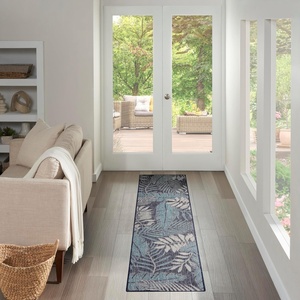 image:imageNourison Home Garden Oasis Navy 3 x 5 Area Rug  Easy Clean Non Shedding Bed Room Living Room Dining Room Kitchen 3 x 5Navy