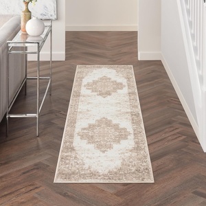 image:imageNourison Home Grafix Traditional Navy Blue 3 x 5 AreaRug EasyCleaning Non Shedding Bed Room Living Room Dining Room Kitchen 3x5Ivory Beige