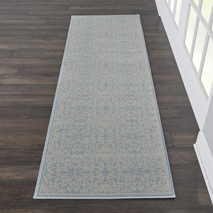 image:imageNourison Home Jubilant Floral IvoryPink 3 x 5 AreaRug EasyCleaning Non Shedding Bed Room Living Room Dining Room Kitchen 3x5IvoryLight Blue