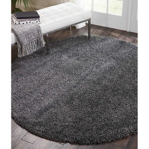 image:imageNourison Home Malibu Shag Silver Grey 3 x 5 Area Rug  Easy Clean Non Shedding Bed Room Living Room Dining Room Kitchen 3 x 5Dark Grey