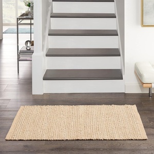 image:imageNourison Home Natural Jute Ivory 5 x 7 Area Rug  Easy Clean Non Shedding Bed Room Living Room Dining Room Kitchen 5 x 7Bleached