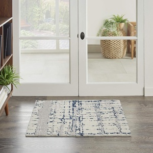 image:imageNourison Home Twilight Artistic IvoryNavy 2 x 3 Area Rug Easy Cleaning Non Shedding Bed Room Living Room Dining Room Kitchen 2x3IvoryNavy