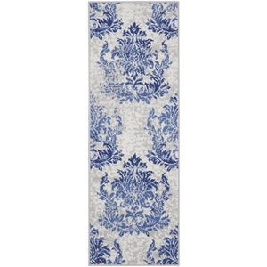 image:imageNourison Home Whimsicle Ivory Navy 3 x 5 Area Rug  Easy Clean Non Shedding Bed Room Living Room Dining Room Kitchen 3 x 5IvoryNavy