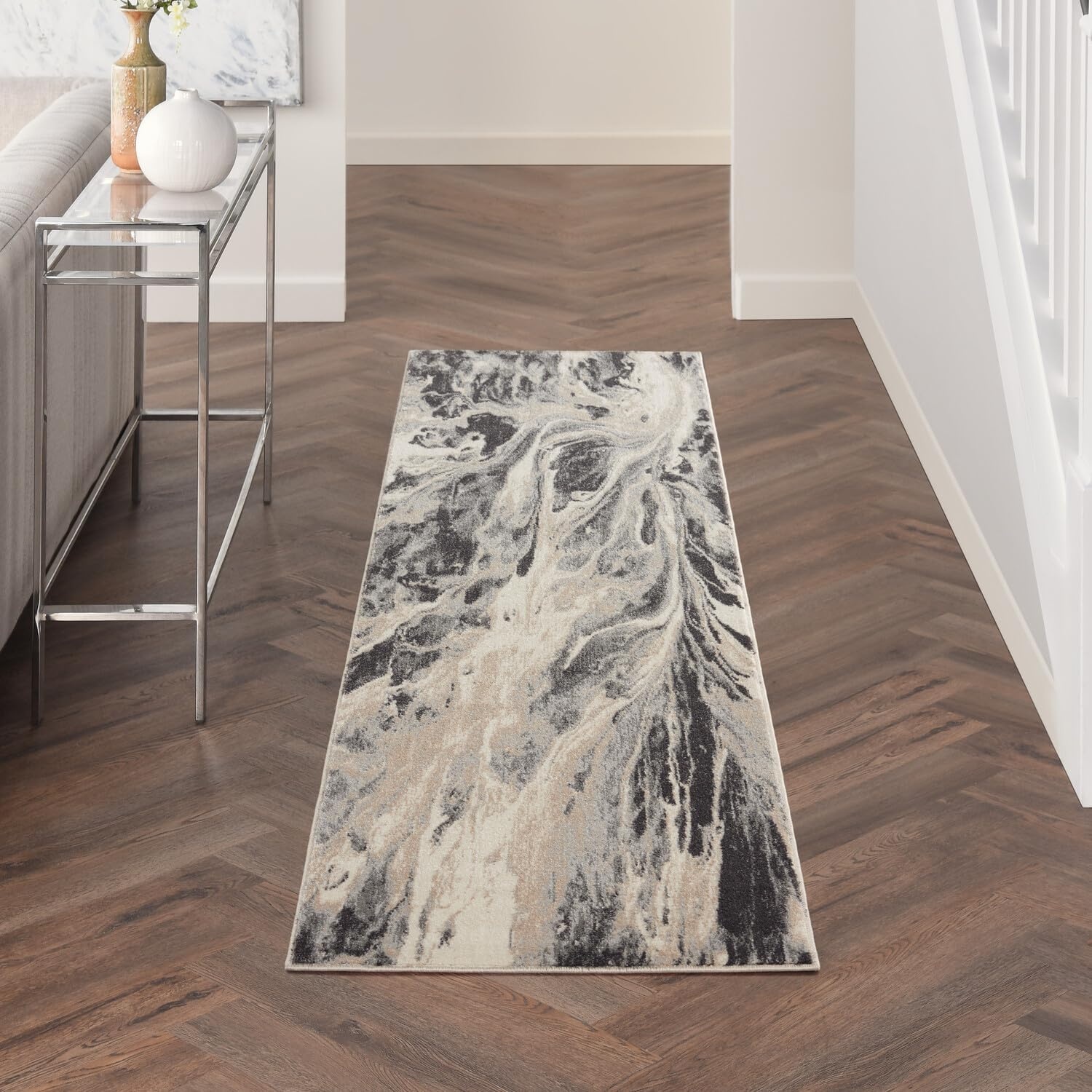 image:imageInspire Me Home Dcor Elegance Multicolor 53 x 73 Area Rug  Easy Clean Non Shedding Bed Room Living Room Dining Room Kitchen 5 x 7Multi Color