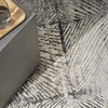 image:imageCalvin Klein CK022 Infinity Abstract IvoryGrey 9 x 12 Area Rug Easy Cleaning Non Shedding Bed Room Living Room Dining Room Kitchen 9x12