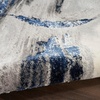 image:imageInspire Me Home Dcor Brushstrokes Abstract GreyNavy 9 x 12 AreaRug EasyCleaning Non Shedding Bed Room Living Room Dining Room Kitchen 9x12GreyNavy