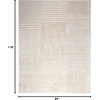 image:imageInspire Me Home Dcor Brushstrokes Striped Beige Silver 9 x 12 AreaRug EasyCleaning Non Shedding Bed Room Living Room Dining Room Kitchen 9x12Beige Silver