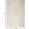 image:imageInspire Me Home Dcor Brushstrokes Striped Beige Silver 9 x 12 AreaRug EasyCleaning Non Shedding Bed Room Living Room Dining Room Kitchen 9x12Beige Silver
