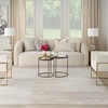 image:imageInspire Me Home Dcor Brushstrokes Striped Beige Silver 9 x 12 AreaRug EasyCleaning Non Shedding Bed Room Living Room Dining Room Kitchen 9x12Beige Silver