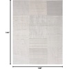 image:imageInspire Me Home Dcor Brushstrokes Striped Beige Silver 9 x 12 AreaRug EasyCleaning Non Shedding Bed Room Living Room Dining Room Kitchen 9x12Silver Grey