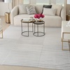 image:imageInspire Me Home Dcor Brushstrokes Striped Beige Silver 9 x 12 AreaRug EasyCleaning Non Shedding Bed Room Living Room Dining Room Kitchen 9x12Silver Grey