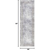 image:imageInspire Me Home Dcor Daydream Solid Silver 22 x 76 Area Rug Easy Cleaning Non Shedding Bed Room Living Room Dining Room Kitchen 2x8Silver