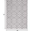 image:imageInspire Me Home Dcor Joli Grey White 53 x 73 Area Rug  Easy Clean Non Shedding Bed Room Living Room Dining Room Kitchen 5 x 7GreyWhite