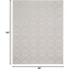 image:imageInspire Me Home Dcor Joli Grey White 53 x 73 Area Rug  Easy Clean Non Shedding Bed Room Living Room Dining Room Kitchen 5 x 7White beige