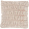 image:imageMina Victory Faux Fur Indoor Navy 20 x 20 Throw PillowBlush