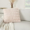 image:imageMina Victory Faux Fur Indoor Navy 20 x 20 Throw PillowBlush