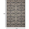 image:imageNourison Caribbean Transitional IvoryCharcoal 23 x 76 Area Rug Easy Cleaning Non Shedding Bed Room Living Room Dining Room Kitchen 2x7Charcoal