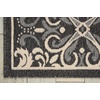 image:imageNourison Caribbean Transitional IvoryCharcoal 23 x 76 Area Rug Easy Cleaning Non Shedding Bed Room Living Room Dining Room Kitchen 2x7Charcoal