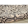 image:imageNourison Caribbean Transitional IvoryCharcoal 23 x 76 Area Rug Easy Cleaning Non Shedding Bed Room Living Room Dining Room Kitchen 2x7IvoryCharcoal