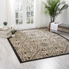 image:imageNourison Caribbean Transitional IvoryCharcoal 23 x 76 Area Rug Easy Cleaning Non Shedding Bed Room Living Room Dining Room Kitchen 2x7IvoryCharcoal