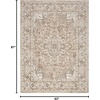 image:imageNourison Concerto IvoryGrey 3 x 5 Area Rug Transitional Bed Room Living Room Dining Room Kitchen Easy Cleaning Non Shedding 3x5Beige