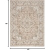 image:imageNourison Concerto IvoryGrey 3 x 5 Area Rug Transitional Bed Room Living Room Dining Room Kitchen Easy Cleaning Non Shedding 3x5Beige