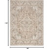 image:imageNourison Concerto IvoryGrey 3 x 5 Area Rug Transitional Bed Room Living Room Dining Room Kitchen Easy Cleaning Non Shedding 3x5Beige