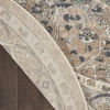 image:imageNourison Concerto IvoryGrey 3 x 5 Area Rug Transitional Bed Room Living Room Dining Room Kitchen Easy Cleaning Non Shedding 3x5Beige Grey