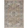 image:imageNourison Concerto IvoryGrey 3 x 5 Area Rug Transitional Bed Room Living Room Dining Room Kitchen Easy Cleaning Non Shedding 3x5Beige Grey