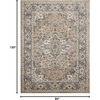 image:imageNourison Concerto IvoryGrey 3 x 5 Area Rug Transitional Bed Room Living Room Dining Room Kitchen Easy Cleaning Non Shedding 3x5Beige Grey