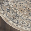 image:imageNourison Concerto IvoryGrey 3 x 5 Area Rug Transitional Bed Room Living Room Dining Room Kitchen Easy Cleaning Non Shedding 3x5Beige Grey