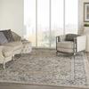 image:imageNourison Concerto IvoryGrey 3 x 5 Area Rug Transitional Bed Room Living Room Dining Room Kitchen Easy Cleaning Non Shedding 3x5Beige Grey