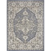 image:imageNourison Concerto IvoryGrey 3 x 5 Area Rug Transitional Bed Room Living Room Dining Room Kitchen Easy Cleaning Non Shedding 3x5Blue