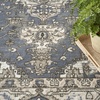 image:imageNourison Concerto IvoryGrey 3 x 5 Area Rug Transitional Bed Room Living Room Dining Room Kitchen Easy Cleaning Non Shedding 3x5Blue