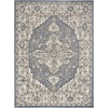 image:imageNourison Concerto IvoryGrey 3 x 5 Area Rug Transitional Bed Room Living Room Dining Room Kitchen Easy Cleaning Non Shedding 3x5Blue