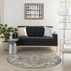 image:imageNourison Concerto IvoryGrey 3 x 5 Area Rug Transitional Bed Room Living Room Dining Room Kitchen Easy Cleaning Non Shedding 3x5Blue