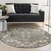 image:imageNourison Concerto IvoryGrey 3 x 5 Area Rug Transitional Bed Room Living Room Dining Room Kitchen Easy Cleaning Non Shedding 3x5Blue