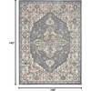 image:imageNourison Concerto IvoryGrey 3 x 5 Area Rug Transitional Bed Room Living Room Dining Room Kitchen Easy Cleaning Non Shedding 3x5Blue