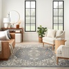 image:imageNourison Concerto IvoryGrey 3 x 5 Area Rug Transitional Bed Room Living Room Dining Room Kitchen Easy Cleaning Non Shedding 3x5Blue