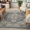 image:imageNourison Concerto IvoryGrey 3 x 5 Area Rug Transitional Bed Room Living Room Dining Room Kitchen Easy Cleaning Non Shedding 3x5Blue