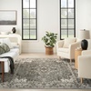 image:imageNourison Concerto IvoryGrey 3 x 5 Area Rug Transitional Bed Room Living Room Dining Room Kitchen Easy Cleaning Non Shedding 3x5Grey