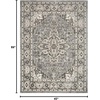 image:imageNourison Concerto IvoryGrey 3 x 5 Area Rug Transitional Bed Room Living Room Dining Room Kitchen Easy Cleaning Non Shedding 3x5Grey