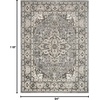 image:imageNourison Concerto IvoryGrey 3 x 5 Area Rug Transitional Bed Room Living Room Dining Room Kitchen Easy Cleaning Non Shedding 3x5Grey