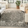 image:imageNourison Concerto IvoryGrey 3 x 5 Area Rug Transitional Bed Room Living Room Dining Room Kitchen Easy Cleaning Non Shedding 3x5Grey